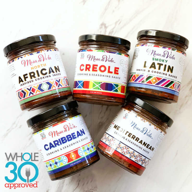 Mesa de Vida Global Gourmet Variety Bundle | Whole30 Approved Cooking Sauce 5