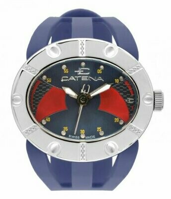Swisspace S905LEI07 - Orologio da polso, cinturino in caucciù colore blu Swisspace S905LEI07 - Orologio da polso, cinturino in caucciù colore blu