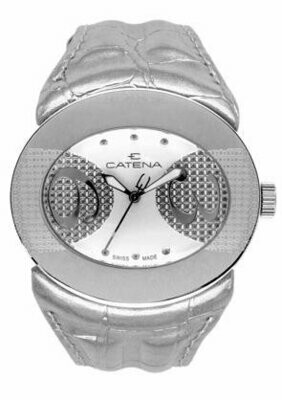 Swisspace S919LAQ68 - Orologio da polso da donna, cinturino in pelle colore argento Swisspace S919LAQ68 - Orologio da polso da donna, cinturino in pelle colore argento
