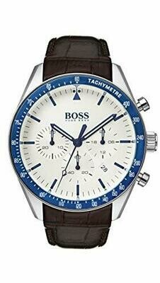 BOSS Trophy 1513629 - Orologio da uomo al quarzo, in acciaio INOX e pelle BOSS Trophy 1513629 - Orologio da uomo al quarzo, in acciaio INOX e pelle