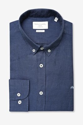 CAMISA LINHO AZUL MARINHO