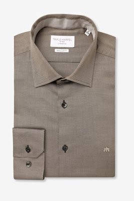 CAMISA CASTANHA FALSO LISO