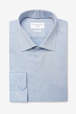 CAMISA AZUL FALSO LISO