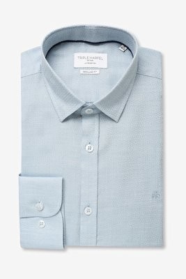 CAMISA GEOMÉTRICA AZUL CÉU