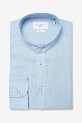 CAMISA LINHO POLO AZUL CÉU