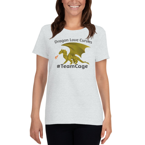 Dragons Love Curves #TeamCage Women's short sleeve t-shirt 00008