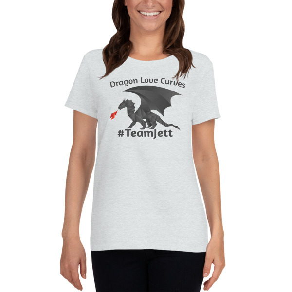 Dragons Love Curves - #TeamJett Women's short sleeve t-shirt 00009