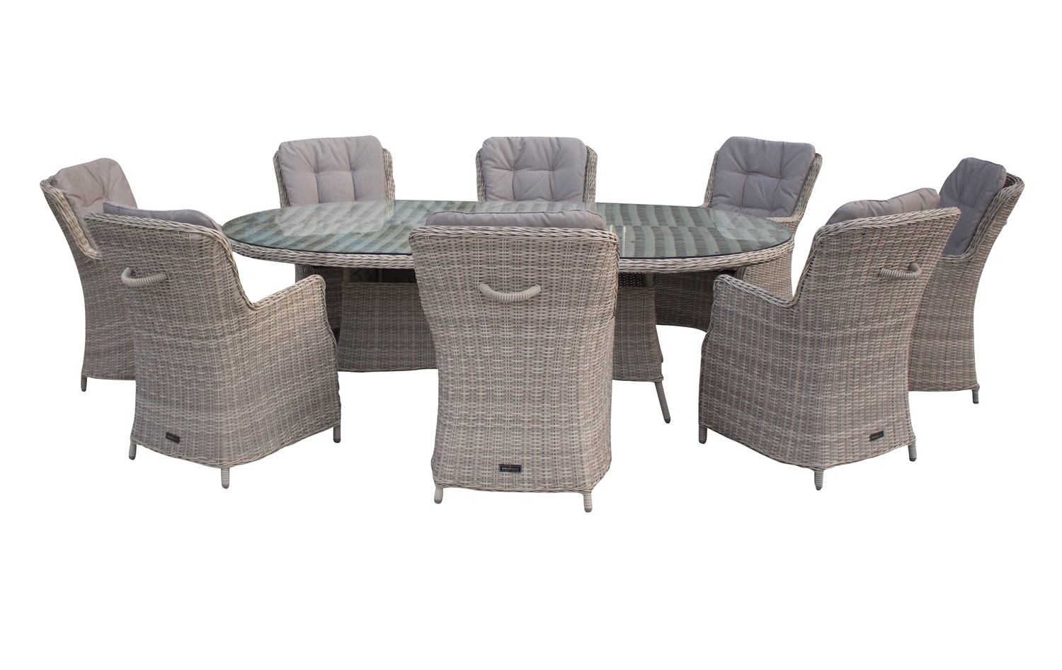 Ariana Oval Dining 8 Chairs