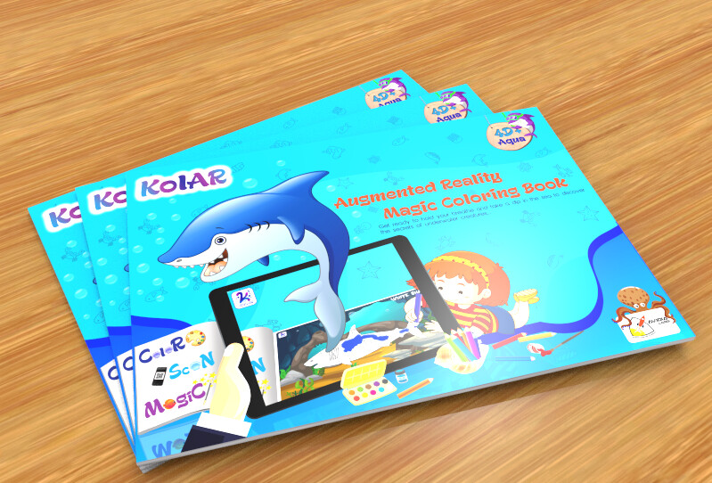 Avidia KolAR - 4D+ Augmented Reality Aqua Color Book Avidia KolAR - 4D+ Augmented Reality Aqua Color Book