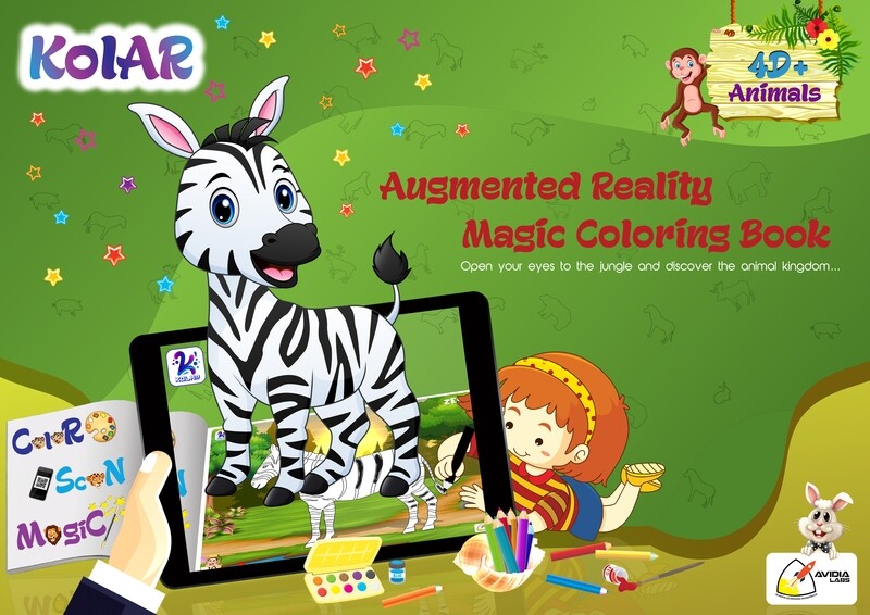 Avidia KolAR - 4D+ Augmented Reality Animals Color Book Avidia KolAR - 4D+ Augmented Reality Animals Color Book