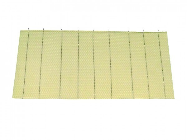 Crimp Wire Beeswax Foundation 10 Sheets