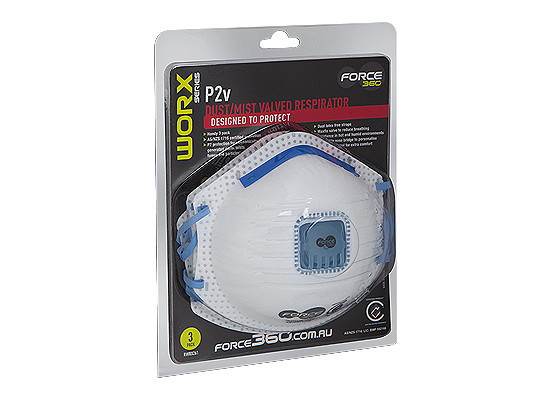RWRX261 Force3600 P2v Disposable Respirator 00104