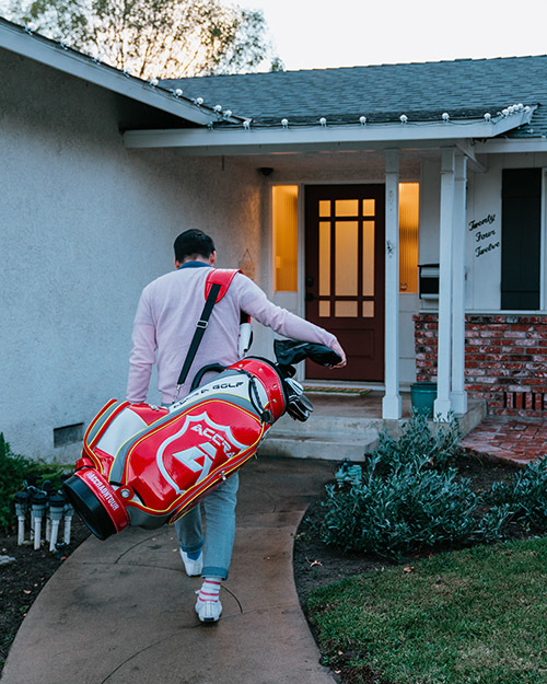 ACCRA Red and White Staff Bag