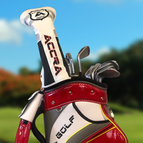 ACCRA Reversible Driver Headcover (White/Yellow)