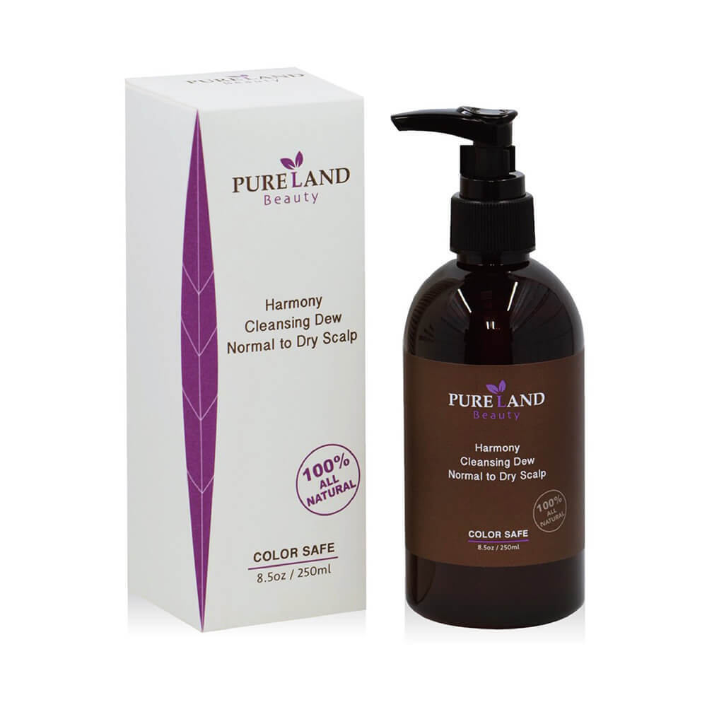 Pureland Beauty Harmony Cleansing Dew and Enrich Daily Conditioner Set - All Natural, for Normal to Dry Scalp, All Hair Types Women & Men - Safe for Color Treated Hair