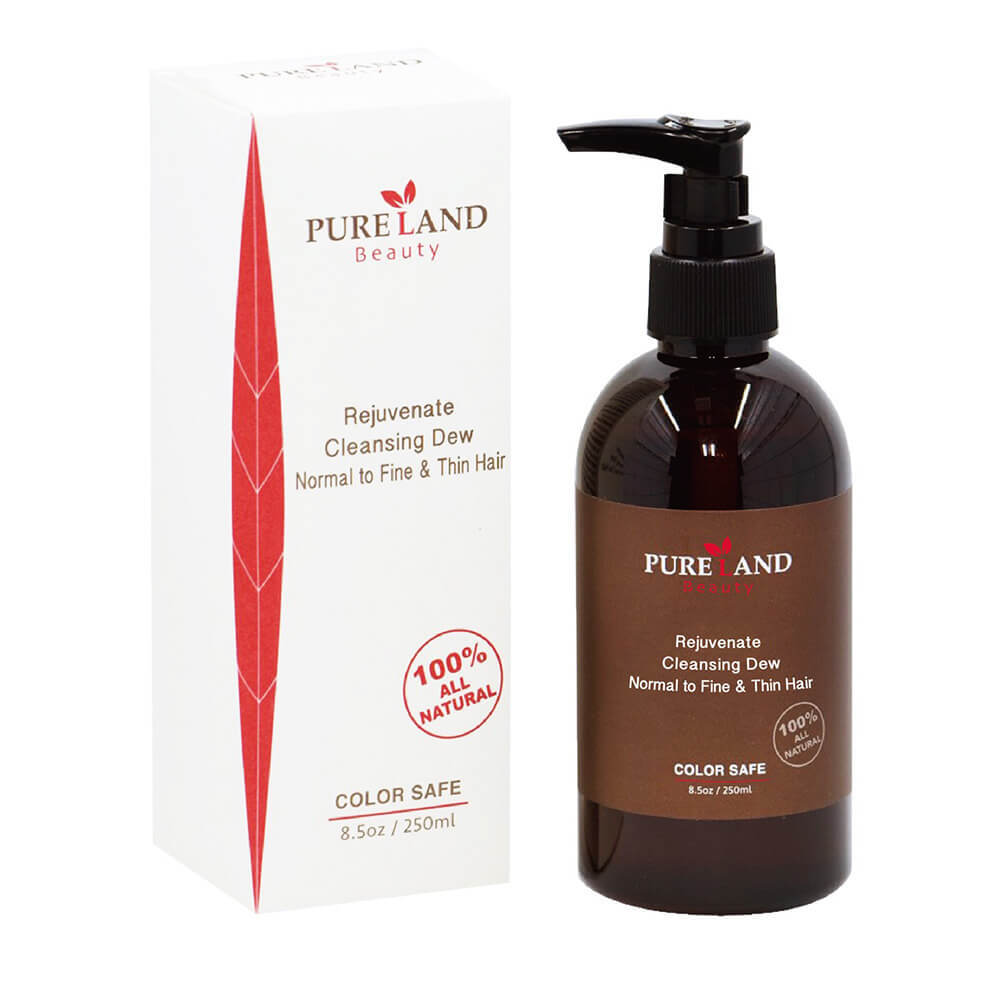 Pureland Beauty Rejuvenate Cleansing Dew and Therapy Blow Cream Set - All Natural Shampoo Can be used for Hair, Face and Body | Leave-In Hair Repair Treatment - Heal, Smooth and Protect
