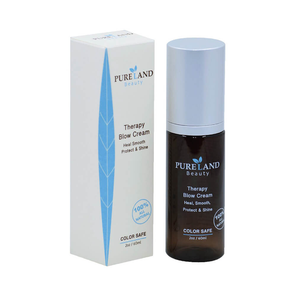 Pureland Beauty Rejuvenate Cleansing Dew and Therapy Blow Cream Set - All Natural Shampoo Can be used for Hair, Face and Body | Leave-In Hair Repair Treatment - Heal, Smooth and Protect