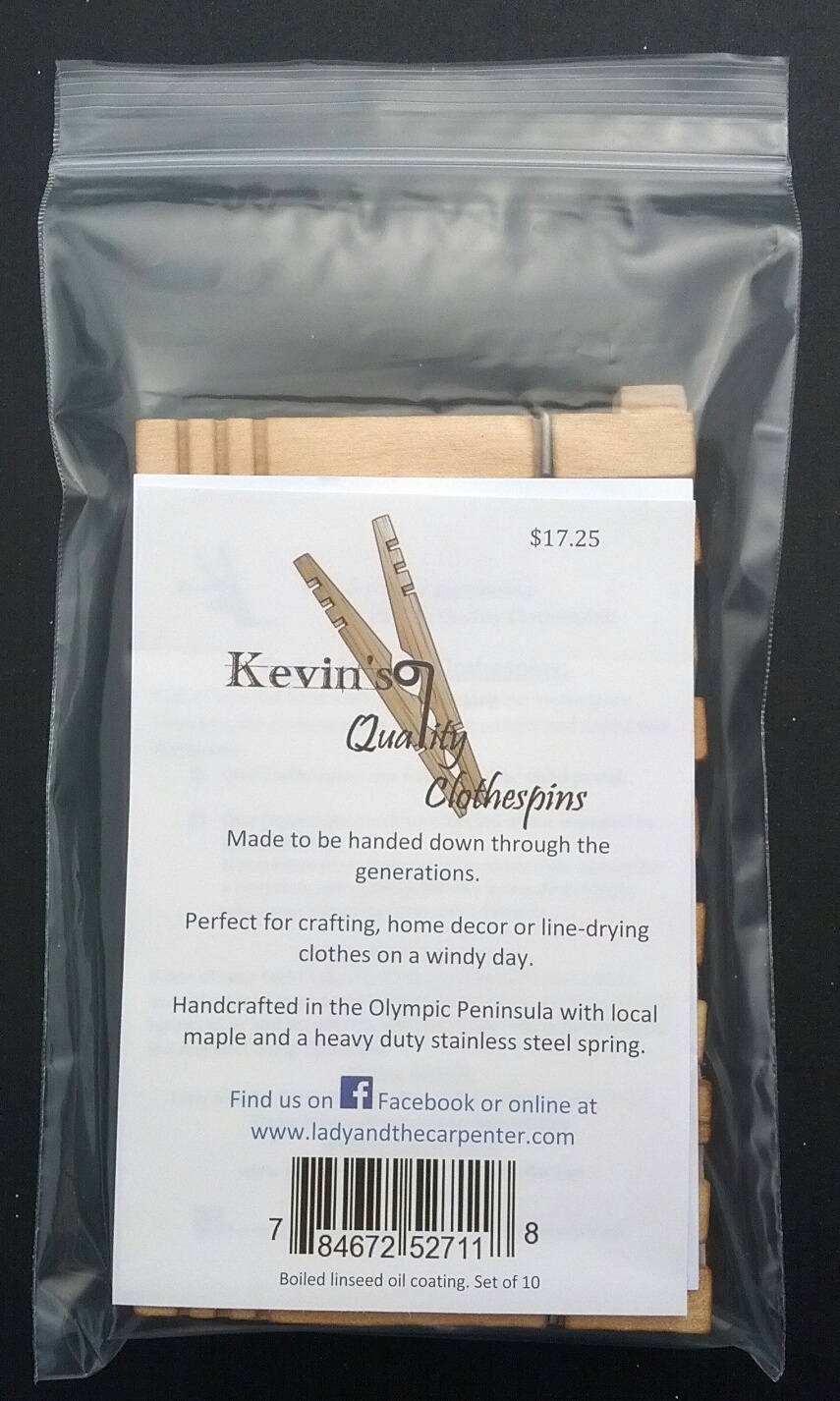 Kevins Quality Clothespins (Factory Firsts) KQC-10
