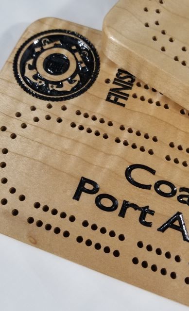 Logo Themed Cribbage Boards