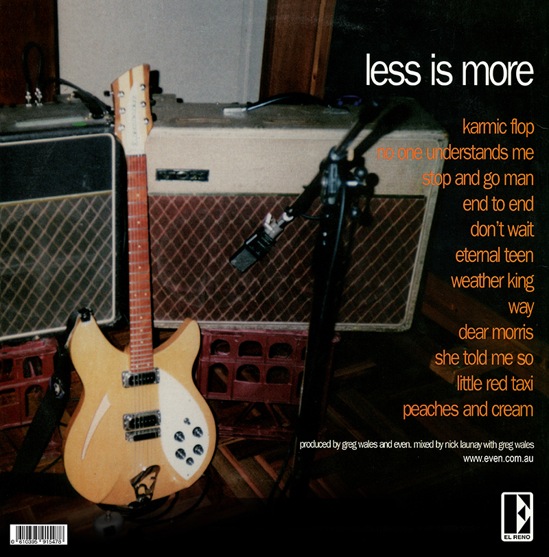 EVEN - Less Is More - Orange Vinyl Reissue LP - Limited Edition