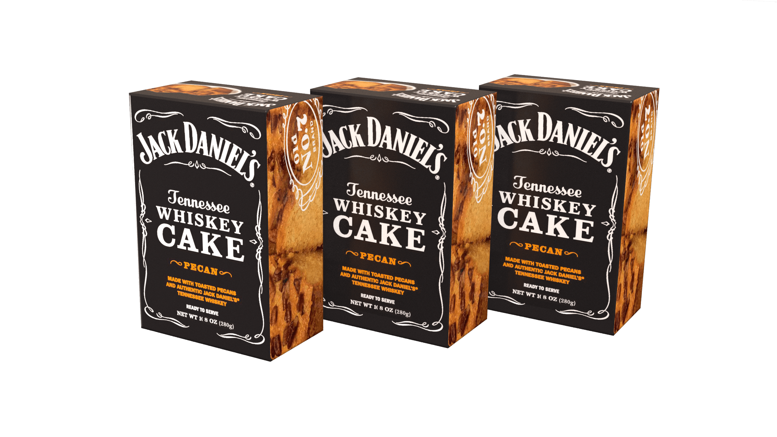 3-Pack of Jack Daniel's Tennessee Whiskey Cake - Pecan JD308PCN