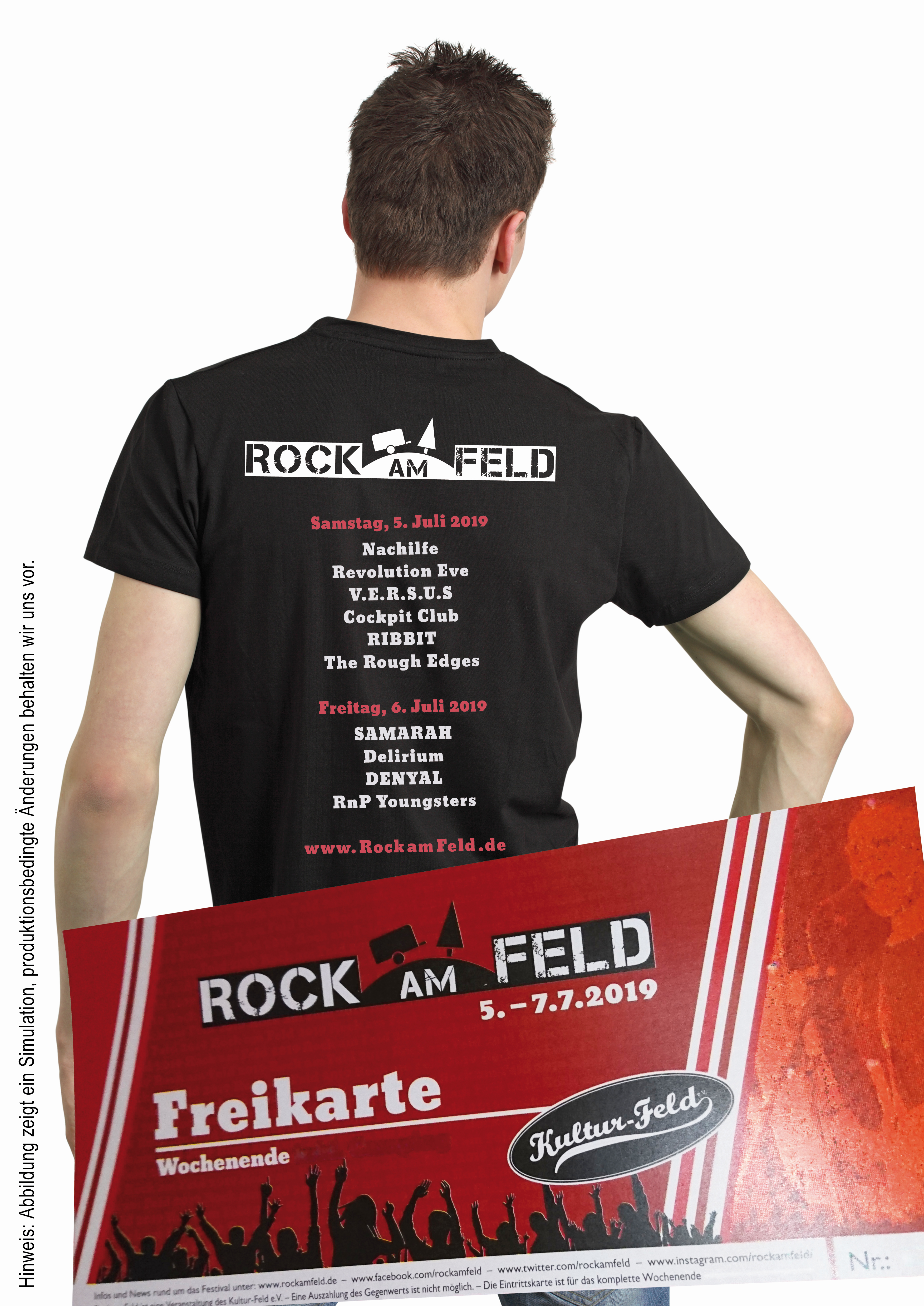 Rock am Feld Shirt + Ticket Wochenende 2019