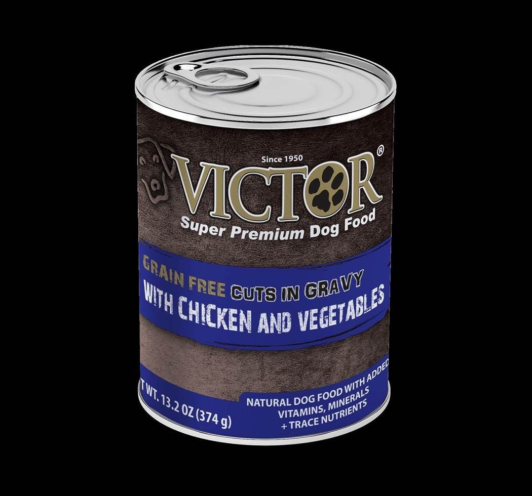 Victor Cuts in Gravy with Chicken and Vegetables Formula Canned Dog Food 13.2oz 00011