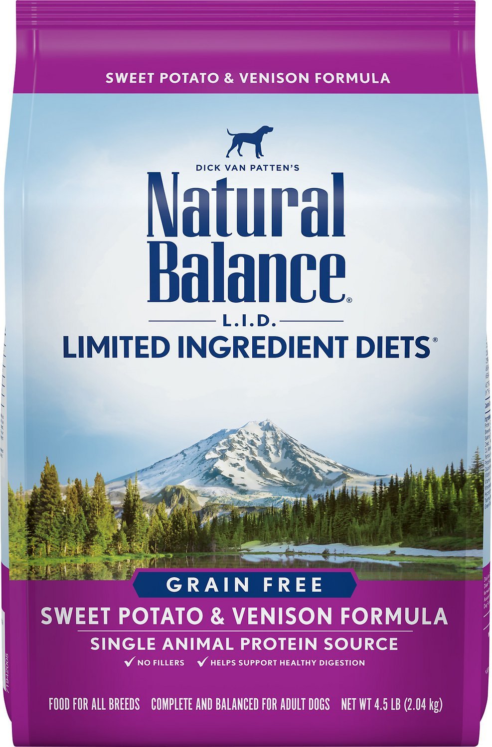 Natural Balance L.I.D with Sweet Potato and Venison Formula Dry Dog Food 5lbs-13lbs 00024