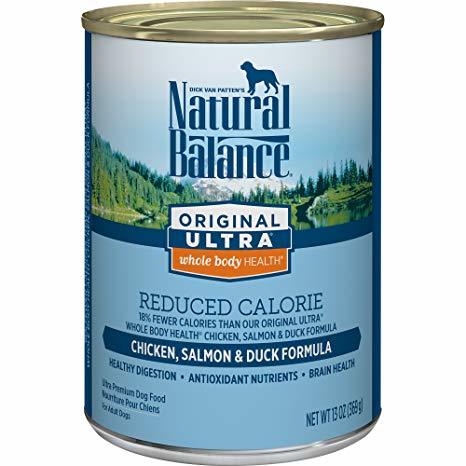 Natural Balance Original Ultra - Reduced Calorie - with Chicken, Duck, and Salmon Formula Canned Dog Food 13oz 00031
