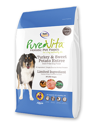 NutriSource Pure Vita LID with Turkey and Sweet Potato Formula Dry Dog Food 5lbs 00037