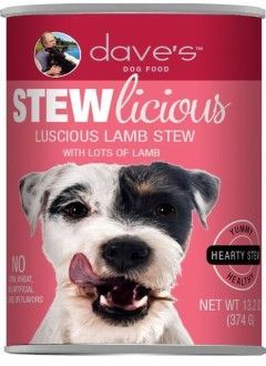 Dave's Stew Licious Lamb and Vegetable Stew Formula Canned Dog Food 13.2oz 00030