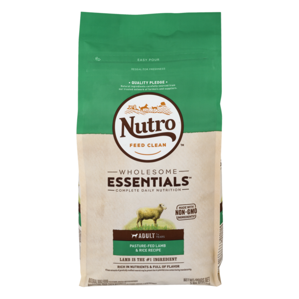 Nutro Essentials Adult Pasture Fed Lamb and Rice Formula Dry Dog Food 15lbs 00083