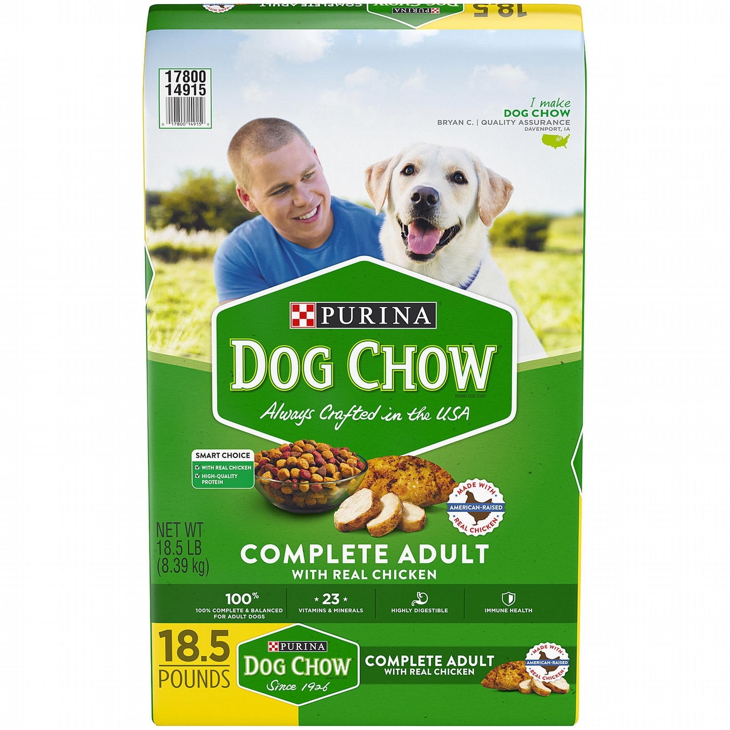 Purina Dog Chow Formula Dry Dog Food 18.5lbs-48lbs 00099