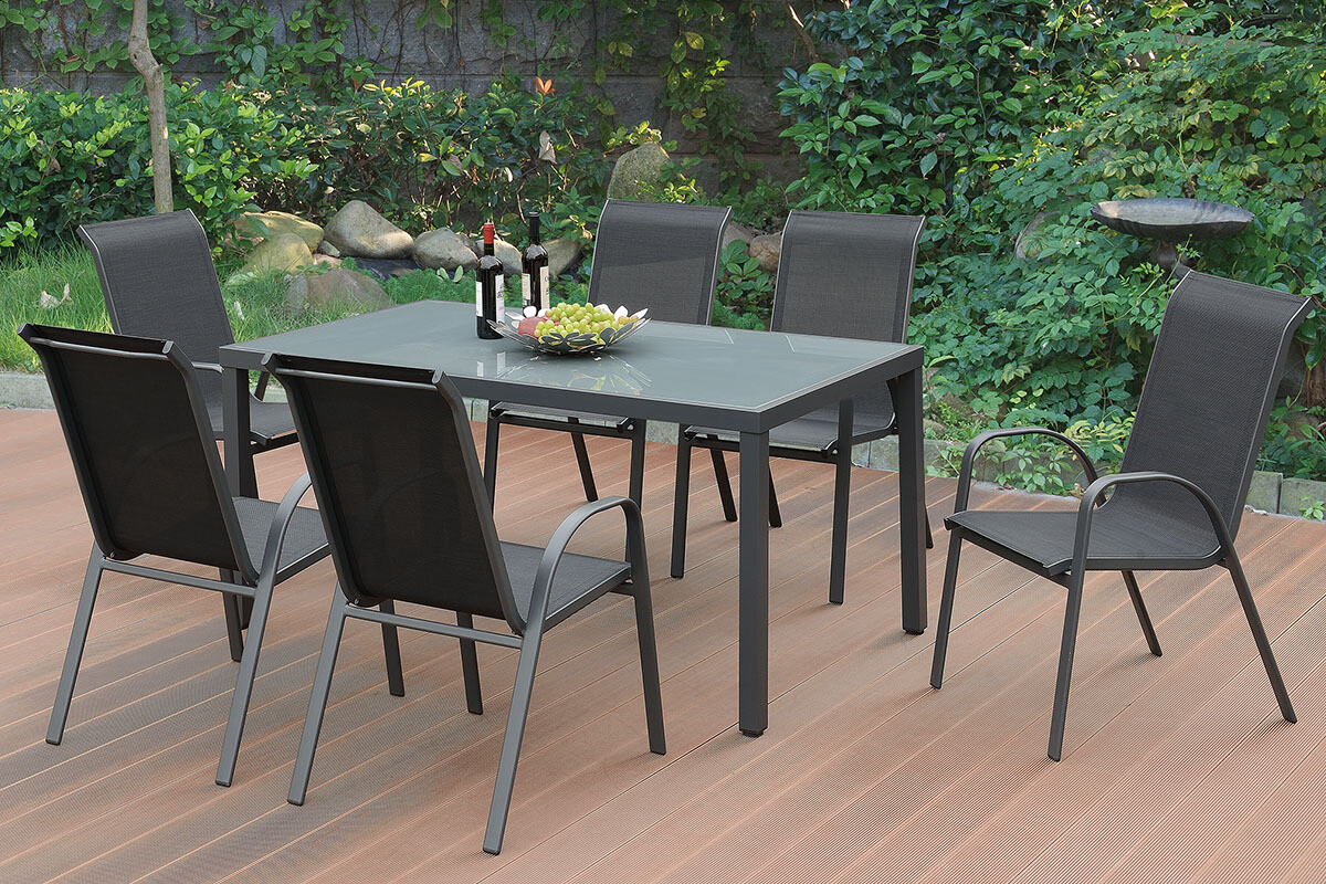 7-PCS PATIO FURNITURE DINING SET 7-PCS PATIO FURNITURE DINING SET