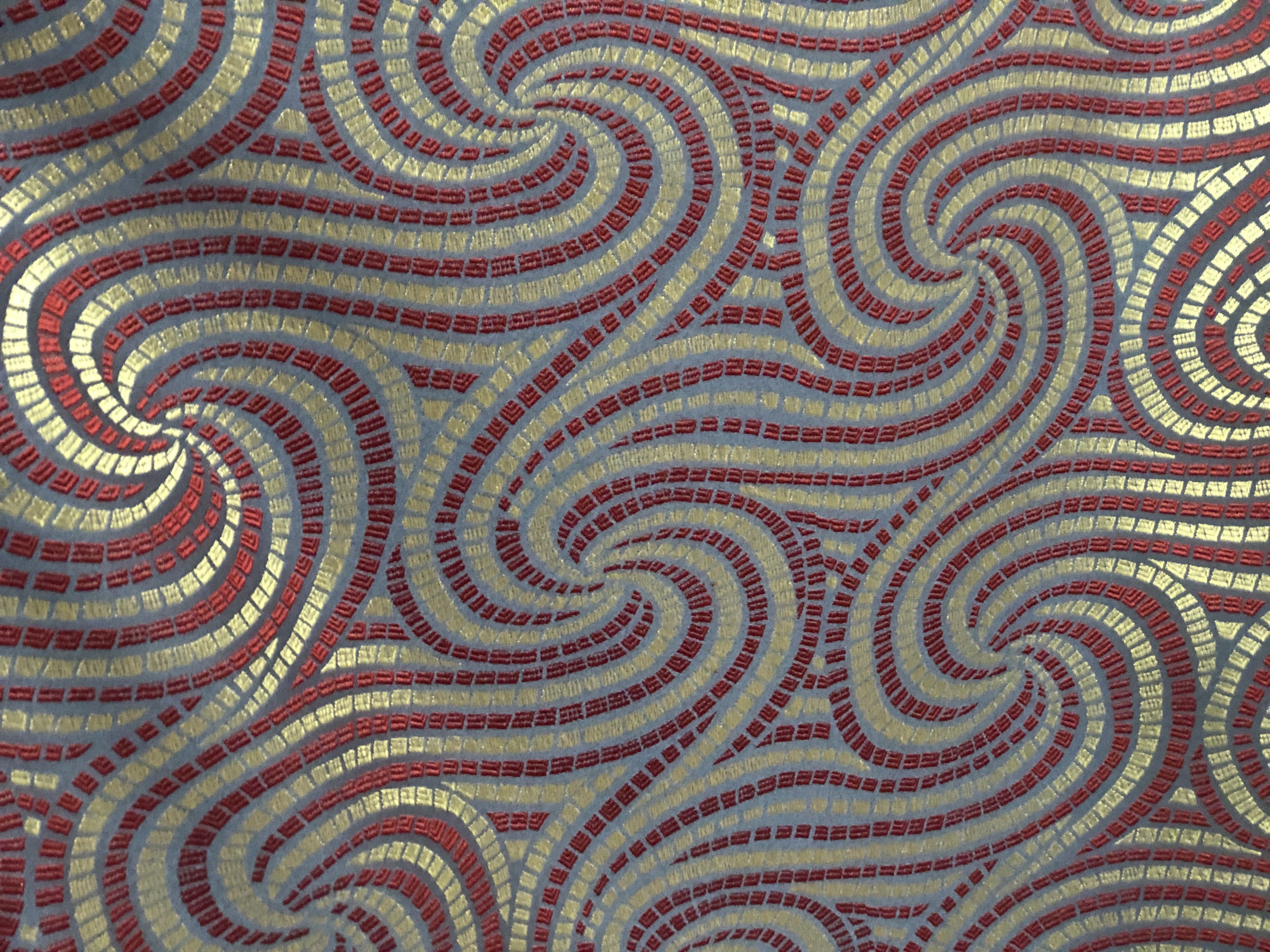 Spiral designed upholstery Fabric