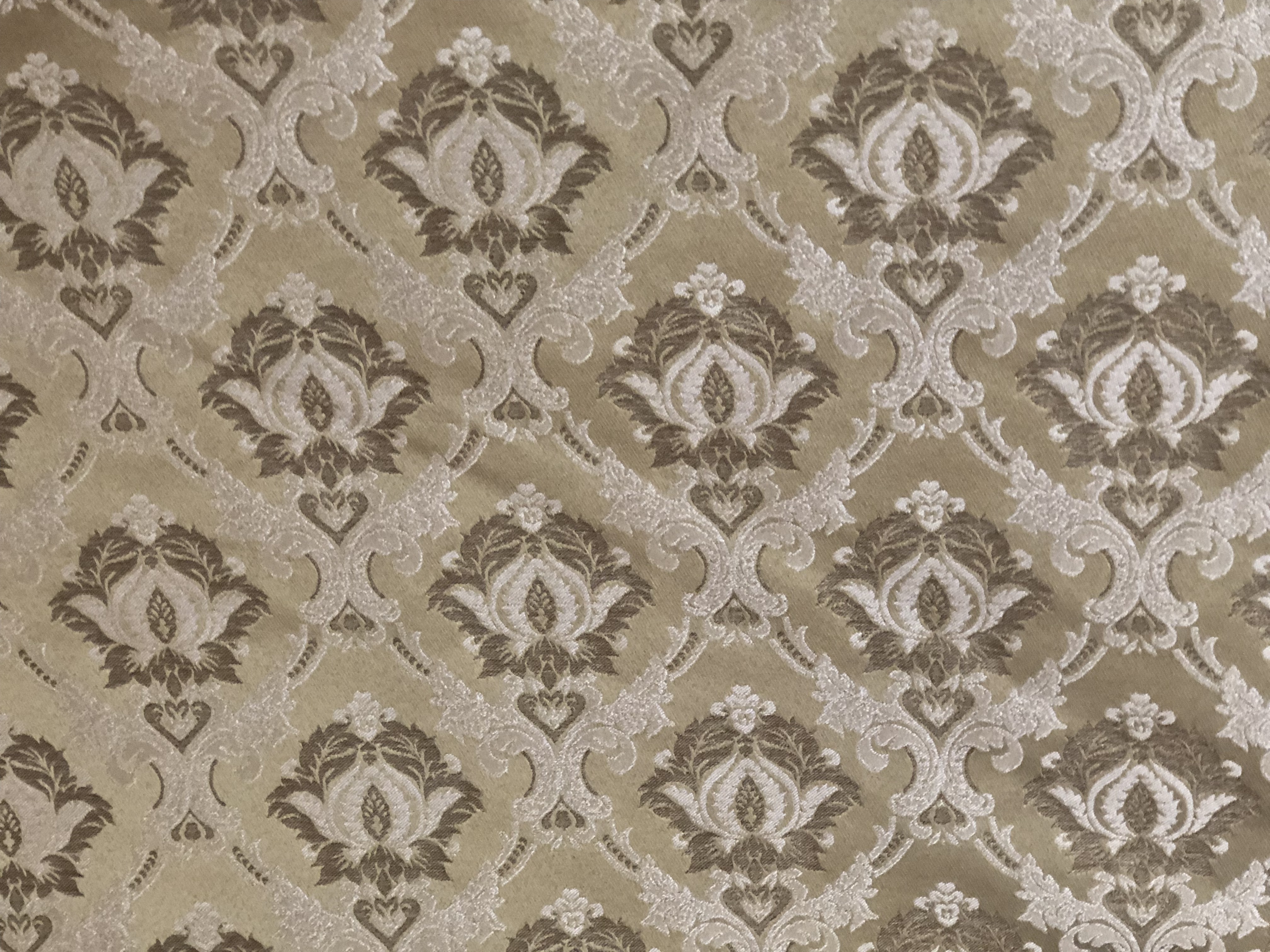 Beige Designed upholstery fabric