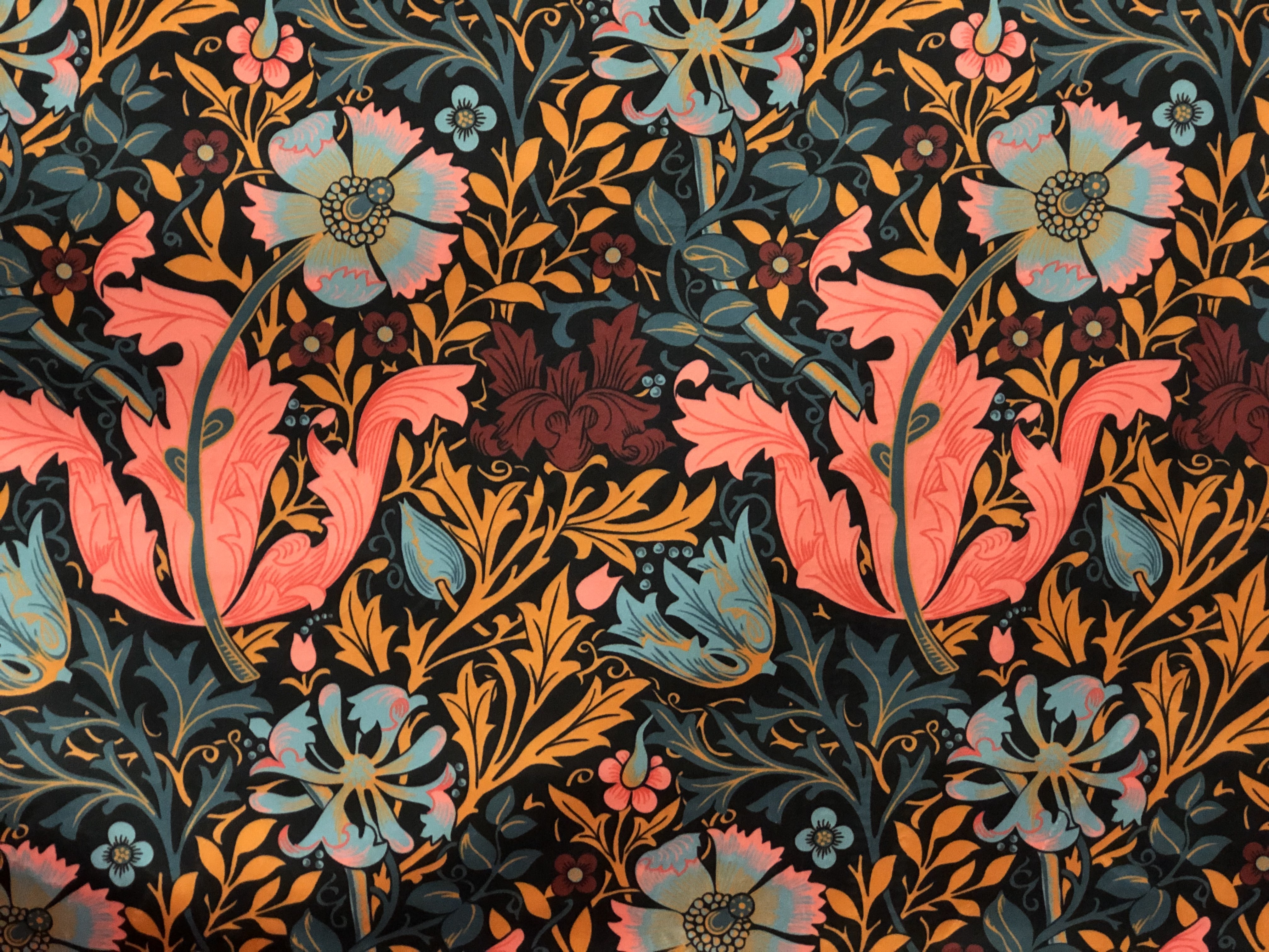 Upholstery Floral Velvet Crush Fabric