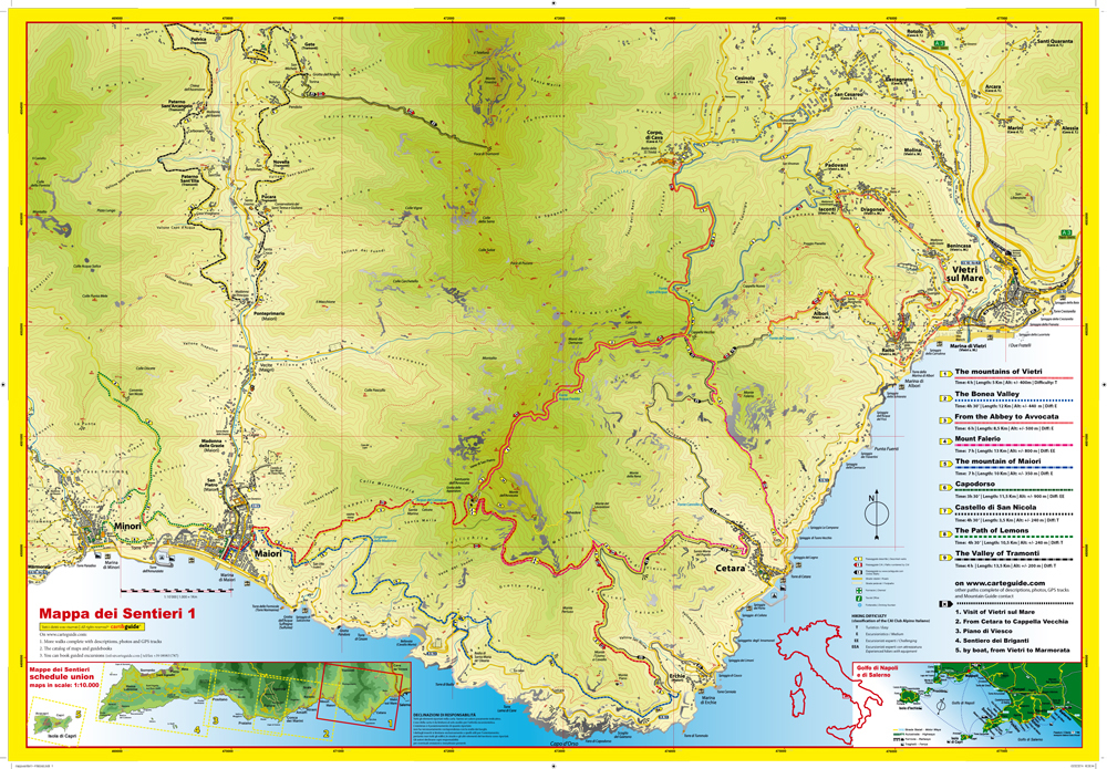 Printable Map Of Amalfi Coast