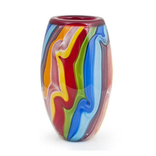 Coloured Glass Vase Confectionery By Zibo