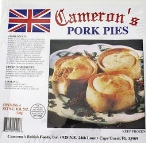 Cameron's Pork Pies 4 Pk 760170102408