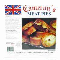 Cameron's Meat Pies 4pk 760170101401