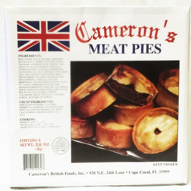 Cameron's Meat Pies 8pk 760170101807