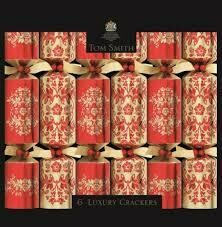Tom Smith Red & Gold Luxury Crackers 8pk Tom Smith Red & Gold Luxury Crackers 8pk