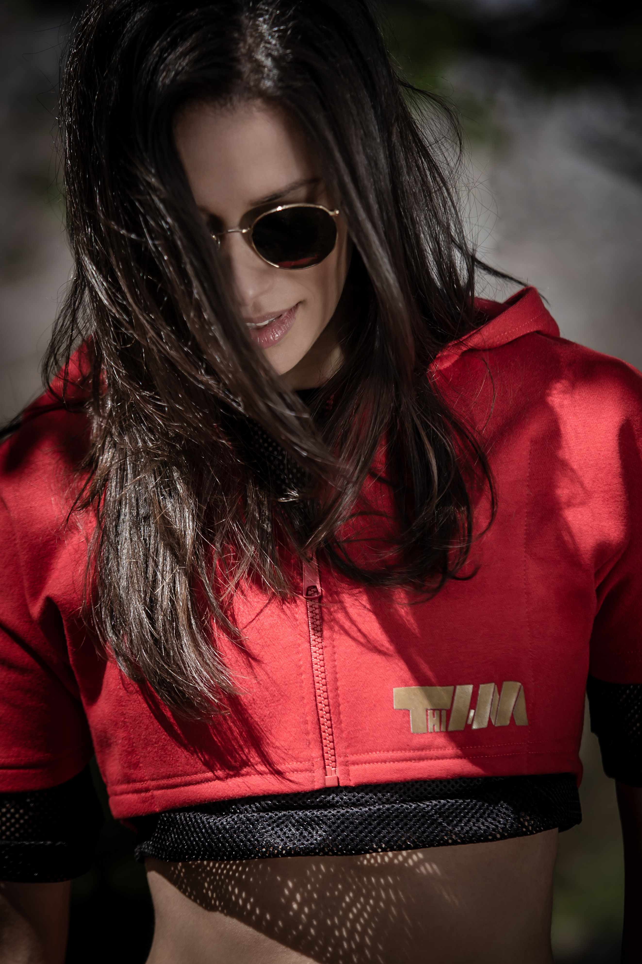 2xME female hoodie red 2in1