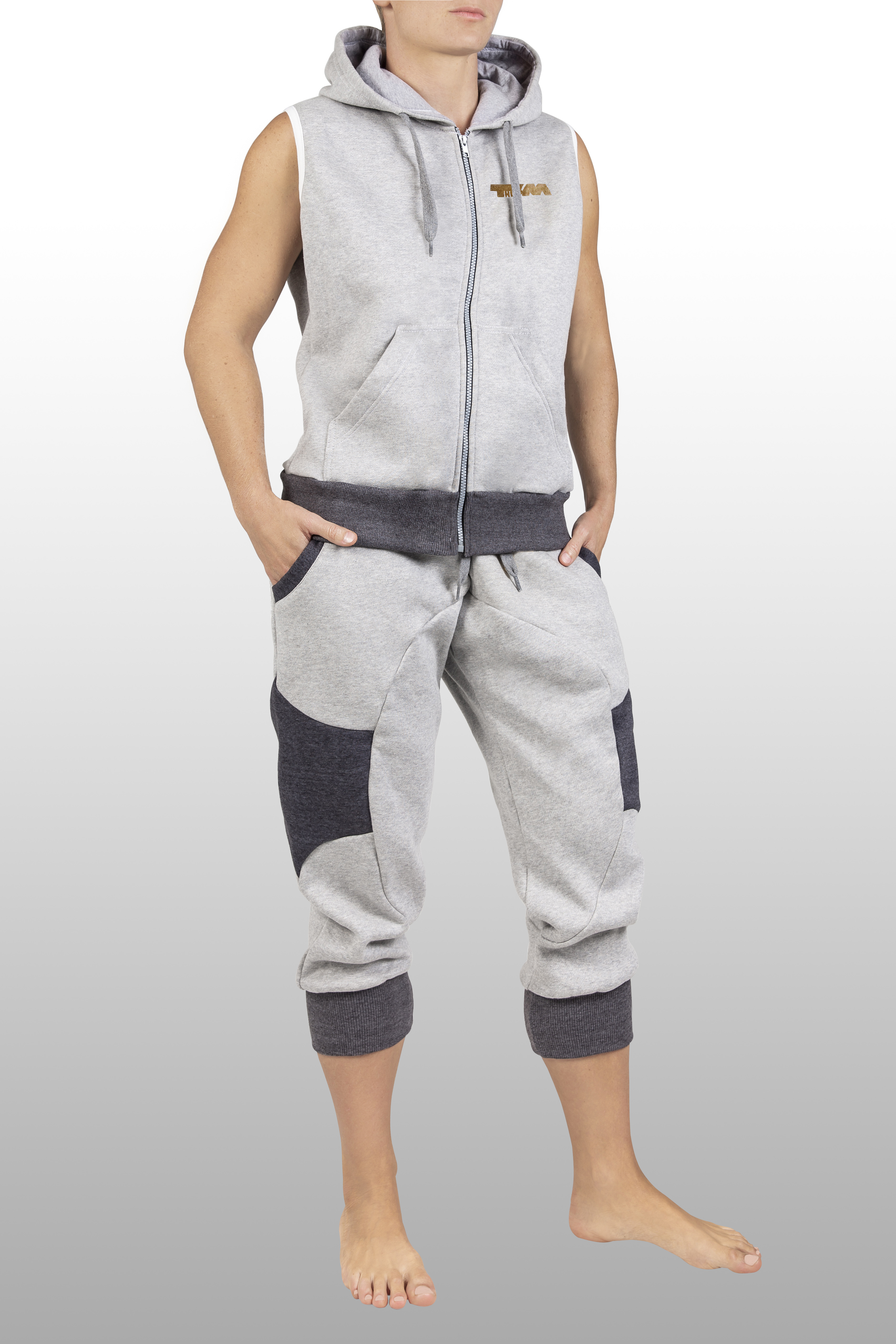 2xME unisex hoodie light grey