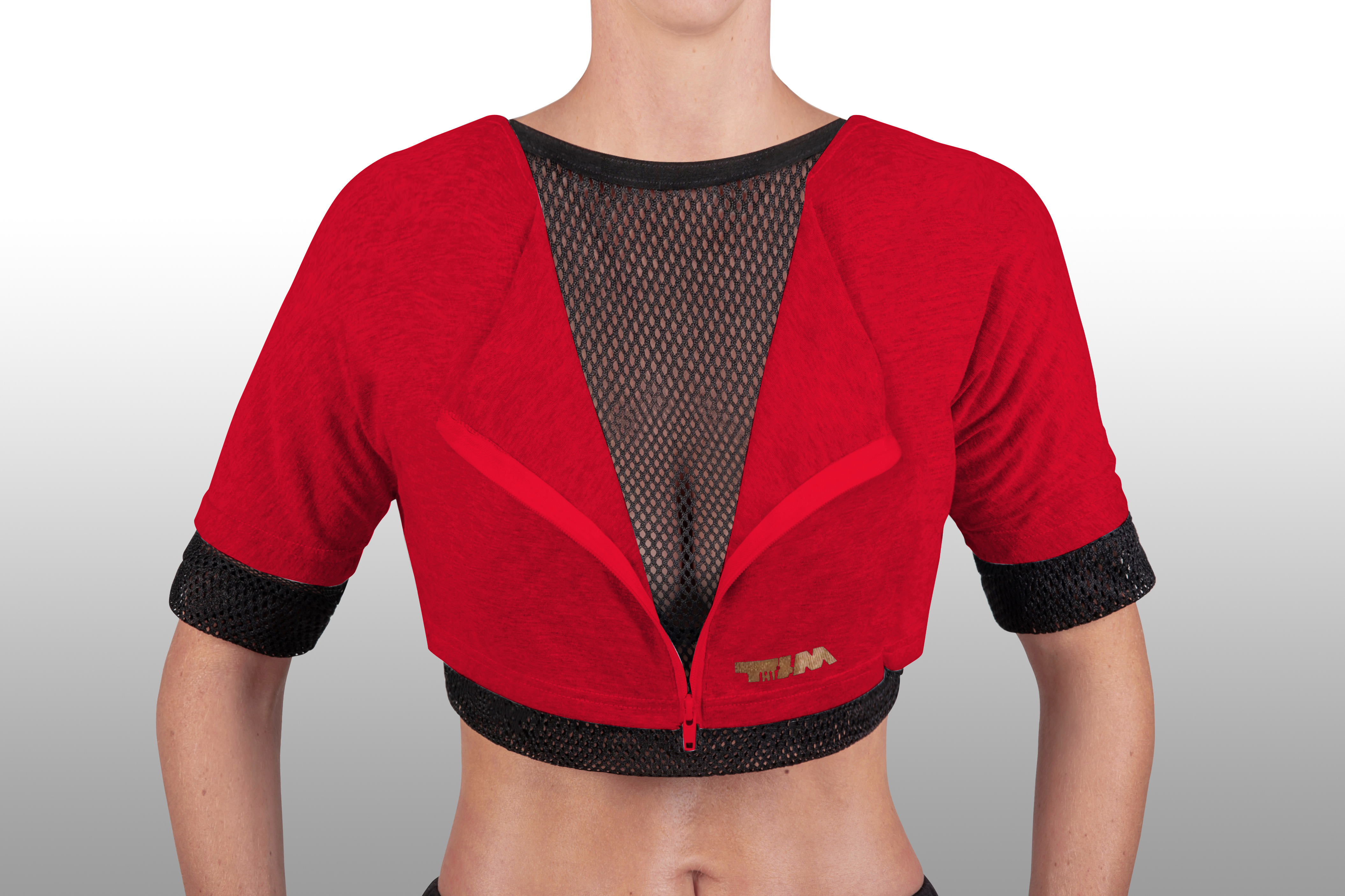 2xME female hoodie red 2in1