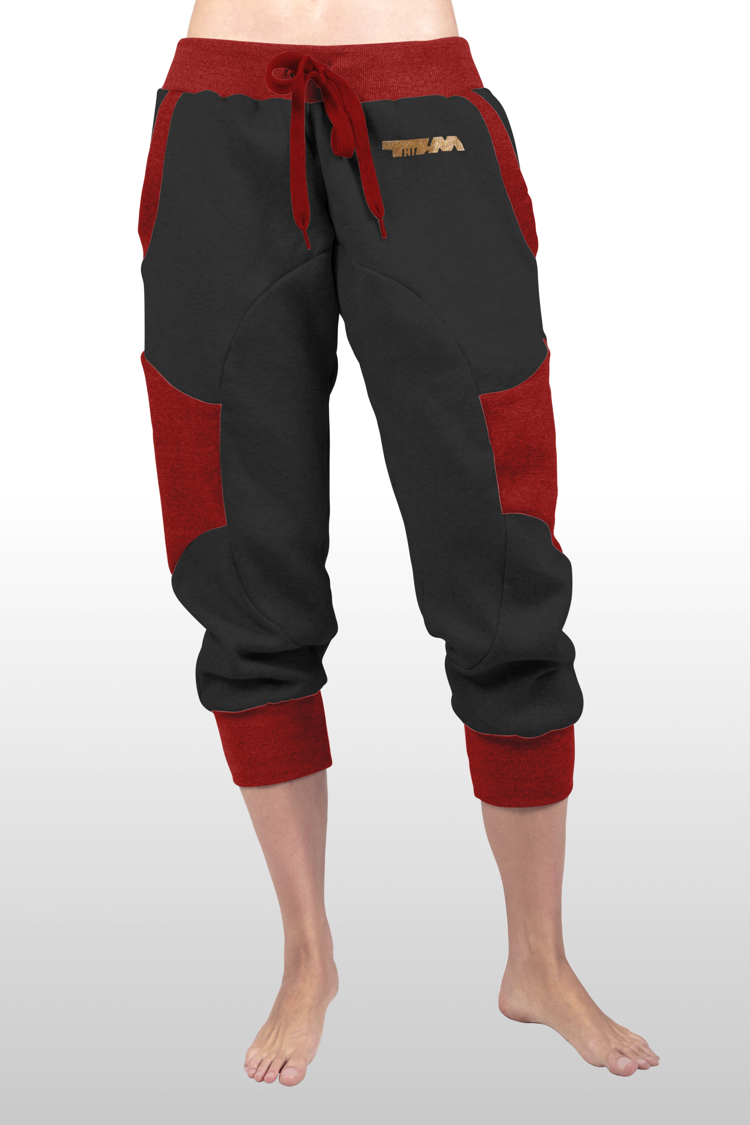 2xME unisex 3/4 pants anthracite red B_2xme_U_19_01darkgreyred