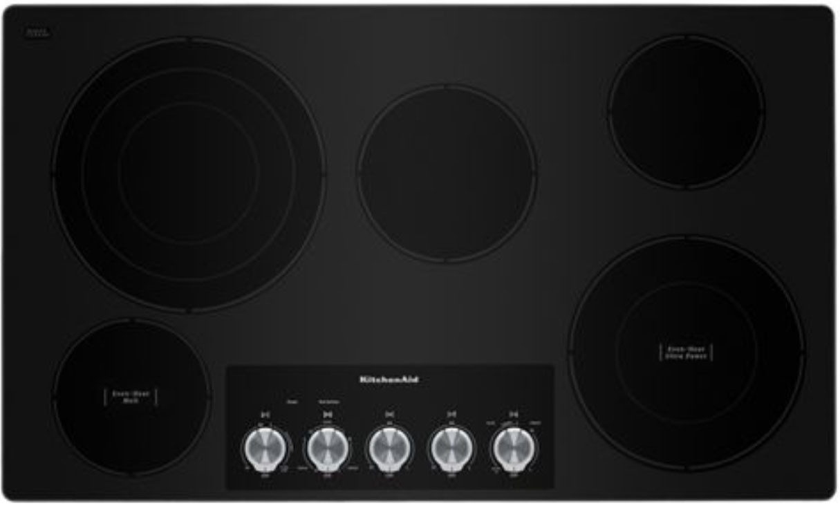 36 Electric Cooktop With 5 Elements And Knob Controls