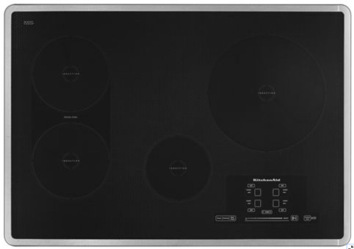 30 Induction Cooktop With 4 Elements Touch Activated Controls