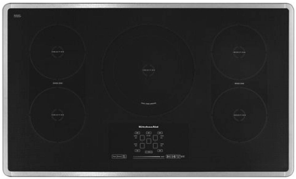 36 Induction Cooktop With 5 Elements Touch Activated Controls